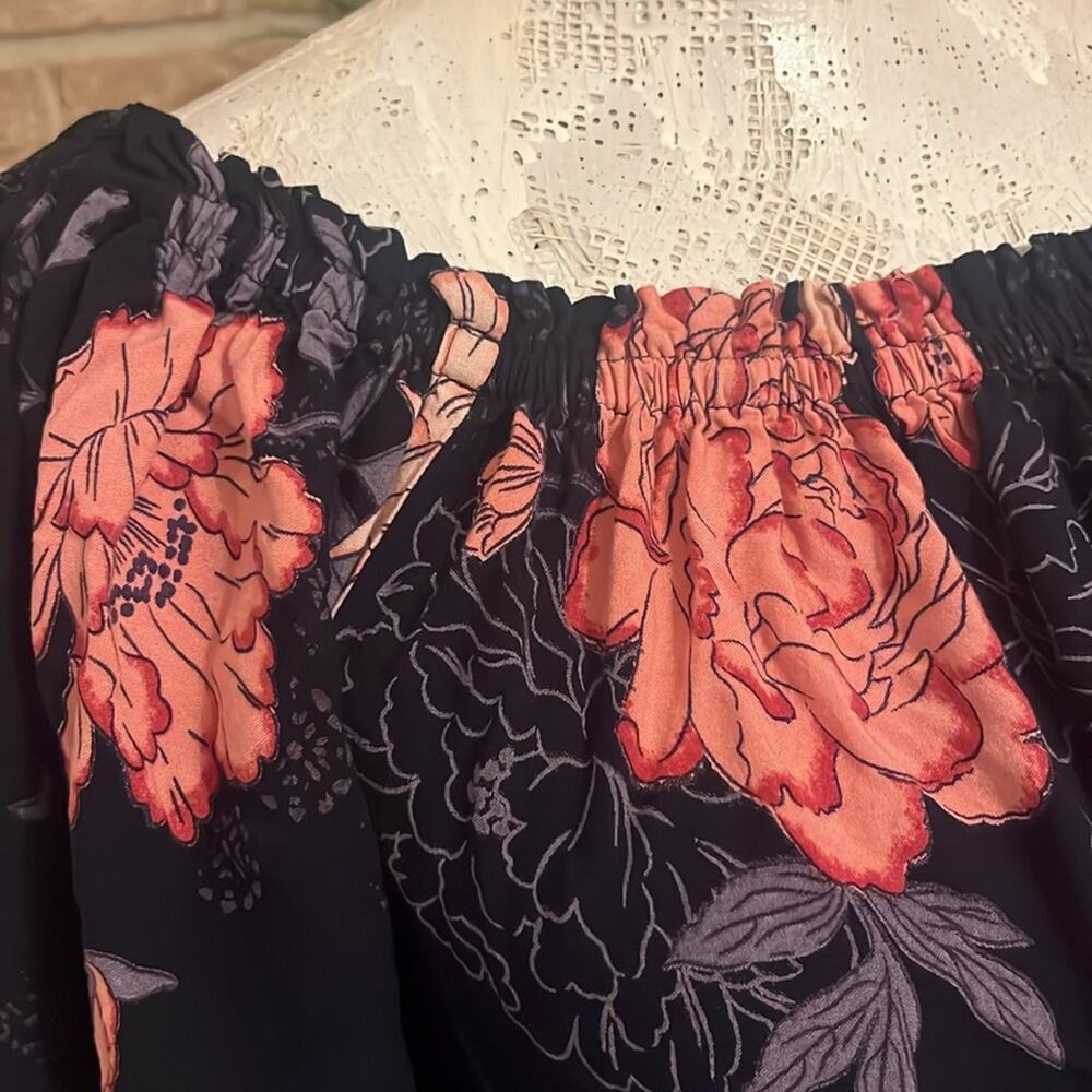 Gorgeous Off the shoulder floral dress Sz L - Picture 4 of 5